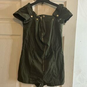 Fashion nova army green romper